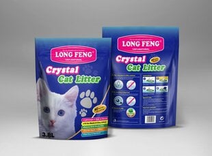 Long Feng lõhnatu silikaatliiv kassidele 3,8L hind ja info | Kassiliiv | kaup24.ee