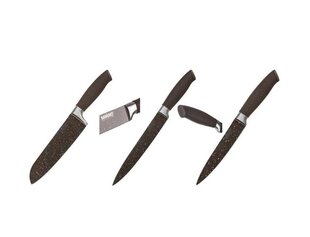 Набор ножей GRANITE BROWN 3шт - Банкетный цена и информация | Ножи и аксессуары для них | kaup24.ee