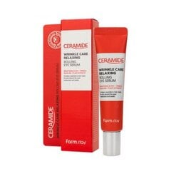 Lõõgastav seerum silmaümbruse nahale keramiididega Farm Stay Ceramide Wrinkle Care Relaxing, 25 ml hind ja info | Näoõlid, seerumid | kaup24.ee