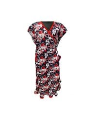 Naiste rüü Kimono/2047/Must-punane/ hind ja info | Naiste hommikumantlid | kaup24.ee