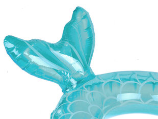 Надувной детский плавательный круг с плавником, голубой цена и информация | Игрушки для песка, воды, пляжа | kaup24.ee