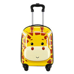 Детский чемодан-тележка с жирафом цена и информация | Чемоданы, дорожные сумки | kaup24.ee