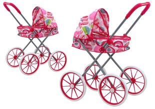 Nukukäru suurte ratastega, roosa цена и информация | Игрушки для девочек | kaup24.ee