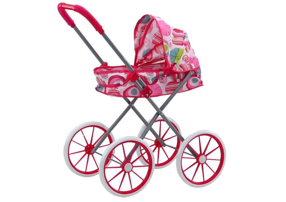 Nukukäru suurte ratastega, roosa hind ja info | Tüdrukute mänguasjad | kaup24.ee