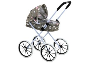 Suurte ratastega nukukäru, hall hind ja info | Tüdrukute mänguasjad | kaup24.ee