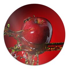 Ümmargune Põrandat kaitsev matt Decormat punane õun, 100 cm hind ja info | Kontoritoolid | kaup24.ee