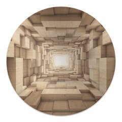 Ümmargune Põrandat kaitsev matt Decormat Abstraktne puit, 100 cm hind ja info | Kontoritoolid | kaup24.ee