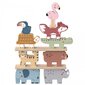 Puidust Montessori loomapuzzle 9 tükki, TOOKY TOY цена и информация | Imikute mänguasjad | kaup24.ee