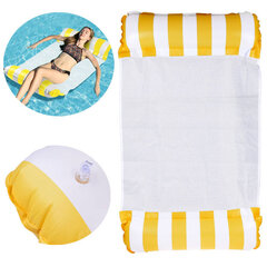 Надувной матрас для плавания - гамак, желтый цена и информация | Надувные и пляжные товары | kaup24.ee