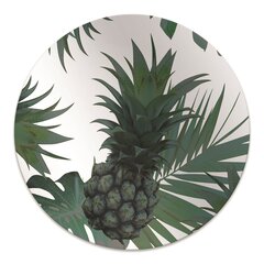 Ümmargune Põrandat kaitsev matt Decormat Roheline ananass, 100 cm цена и информация | Офисные кресла | kaup24.ee