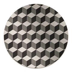 Ümmargune Põrandat kaitsev matt Decormat 3D kuubiku mudel, 100 cm hind ja info | Kontoritoolid | kaup24.ee