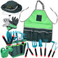 Väikese aedniku tööriistakomplekt, must ja roheline hind ja info | Tüdrukute mänguasjad | kaup24.ee