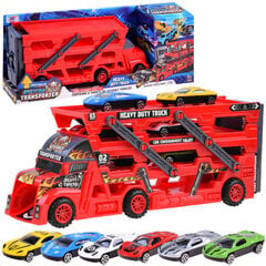 Игрушечный грузовик TIR с 6 игрушечными машинками Die-Cast цена и информация | Игрушки для мальчиков | kaup24.ee