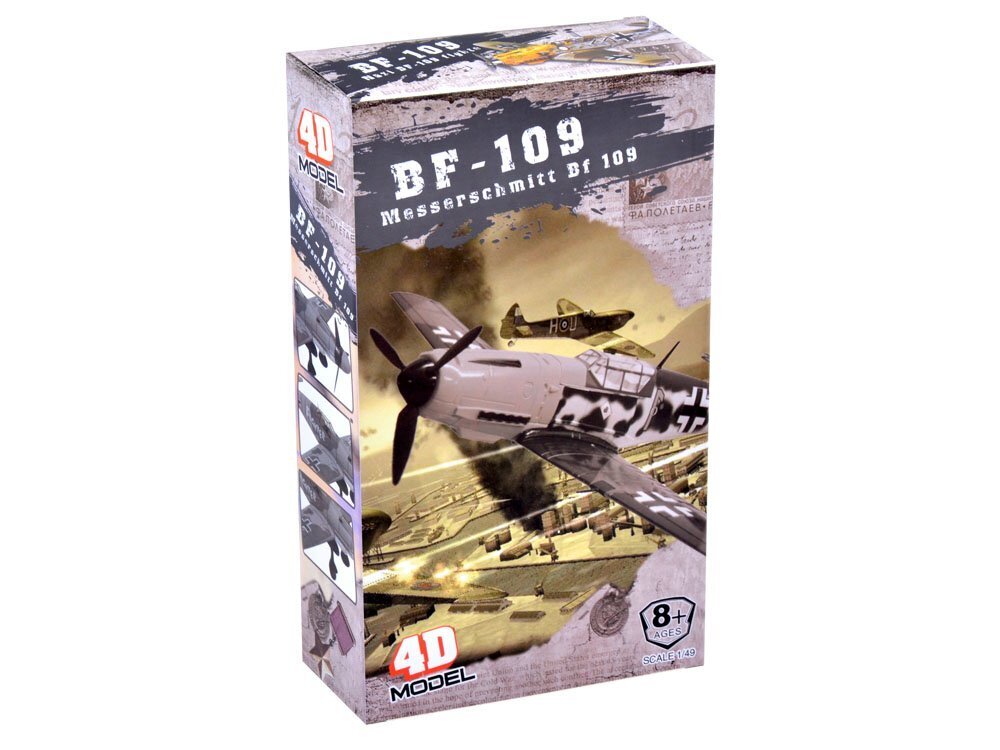 BF-109 lennukimudel 1:48 цена и информация | Klotsid ja konstruktorid | kaup24.ee