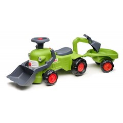 Claas Rider pedaaltraktor haagisega, roheline цена и информация | Игрушки для малышей | kaup24.ee