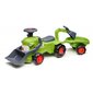Claas Rider pedaaltraktor haagisega, roheline цена и информация | Imikute mänguasjad | kaup24.ee