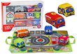 Pehme mängumatt koos masinatega, 9 tk. цена и информация | Imikute mänguasjad | kaup24.ee