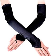 Женские длинные перчатки D52, черные цена и информация | Женские перчатки | kaup24.ee