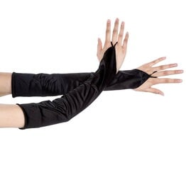 Женские длинные перчатки D52, черные цена и информация | Женские перчатки | kaup24.ee