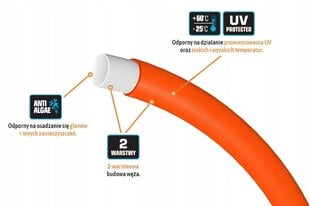 Aiavoolik Teger FI, 20 m, oranž hind ja info | Kastekannud, voolikud, niisutus | kaup24.ee