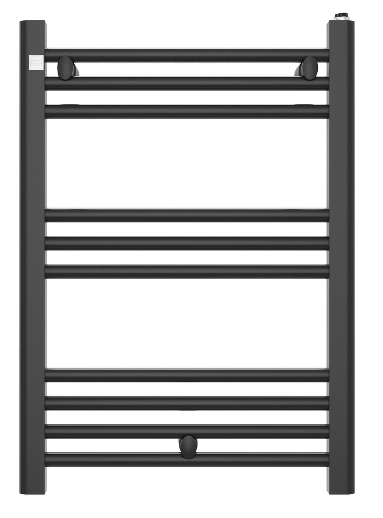 Vannitoa radiaator redelradiaator Puerto 50/70 cm must цена и информация | Vannitoa radiaatorid ja käterätikuivatid | kaup24.ee