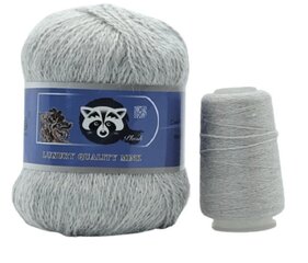 Lõng Mink Yarn Coomamuu Cashmere, 50g+20g, hall hind ja info | Kudumistarvikud | kaup24.ee