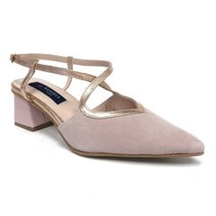 Замшевые туфли с открытой пяткой для женщин Bella b, розовые цена и информация | Туфли женские Saimaoxieye, песочного цвета | kaup24.ee