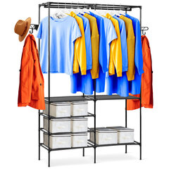 Вешалка для одежды Massido, черная цена и информация | Вешалки и мешки для одежды | kaup24.ee