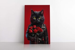Крутой кот с цветами цена и информация | Картины, живопись | kaup24.ee