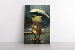 Милая лягушка с зонтом цена и информация | Настенные деревянные декорации | kaup24.ee