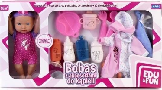 Nukk Bob koos tarvikutega Artyk, 28 cm, 13 osaline. hind ja info | Tüdrukute mänguasjad | kaup24.ee