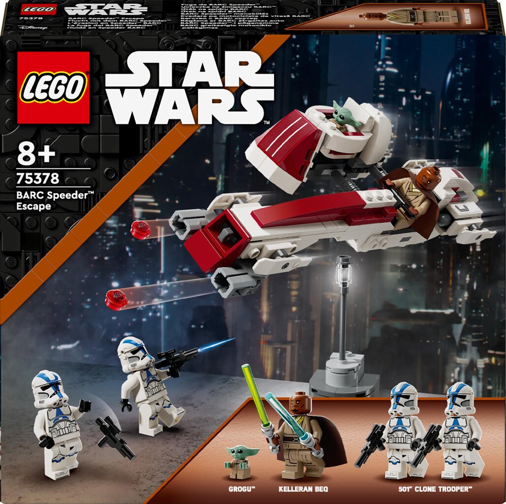 75378 LEGO® Star Wars™ BARC kiirmootorratta põgenemine цена и информация | Klotsid ja konstruktorid | kaup24.ee