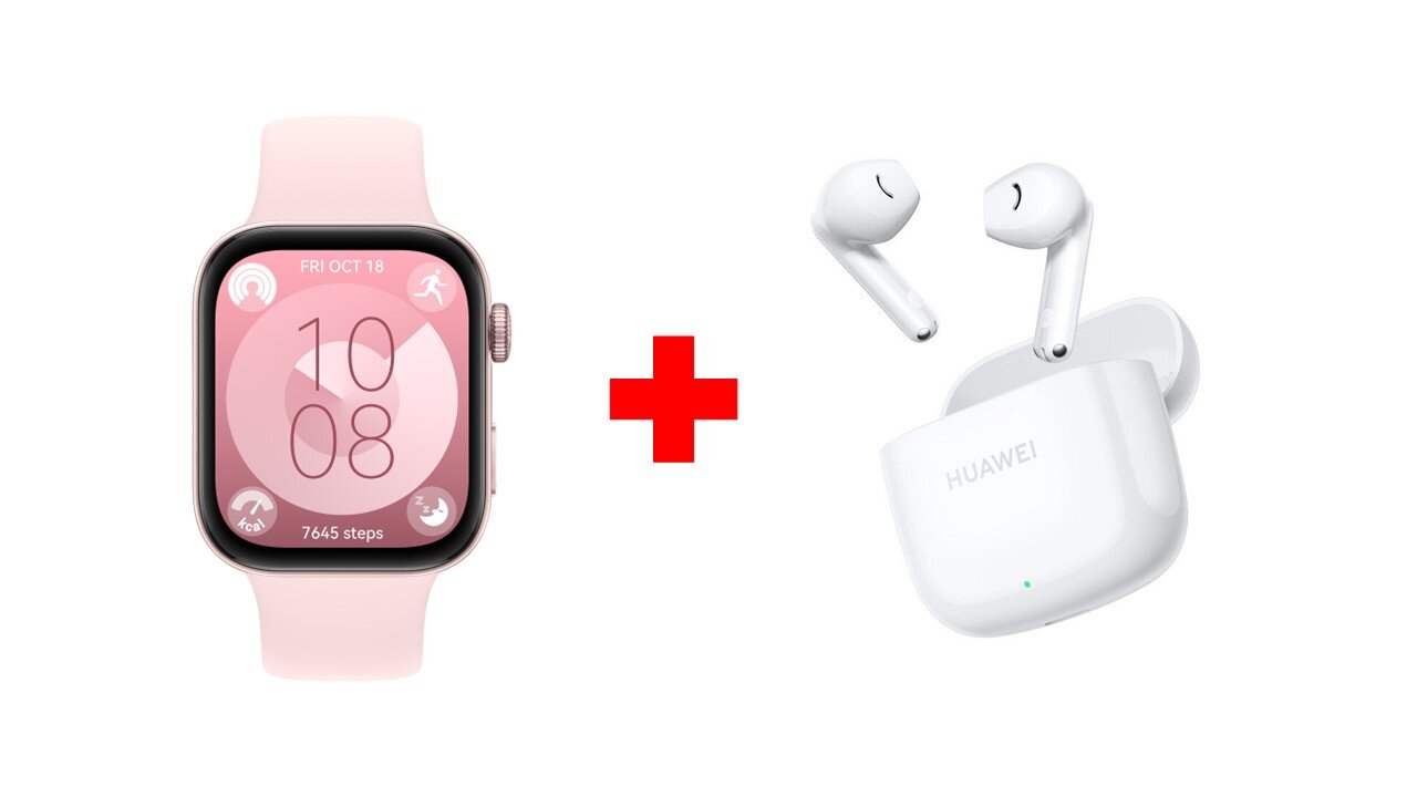 Huawei Watch Fit 3 Pink 55020CEF + Huawei FreeBuds SE 2 White hind ja info | Nutivõrud (fitness tracker) | kaup24.ee