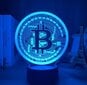 3D LED öövalgusti koos puldiga - Bitcoin hind ja info | Peokaunistused | kaup24.ee