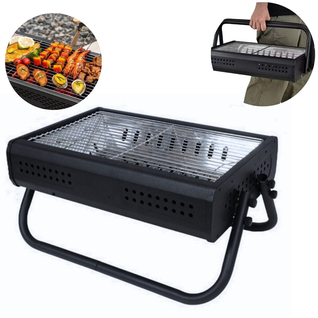 Fluxar KP126 kaasaskantav grill 48 x 28 cm цена и информация | Grillid | kaup24.ee