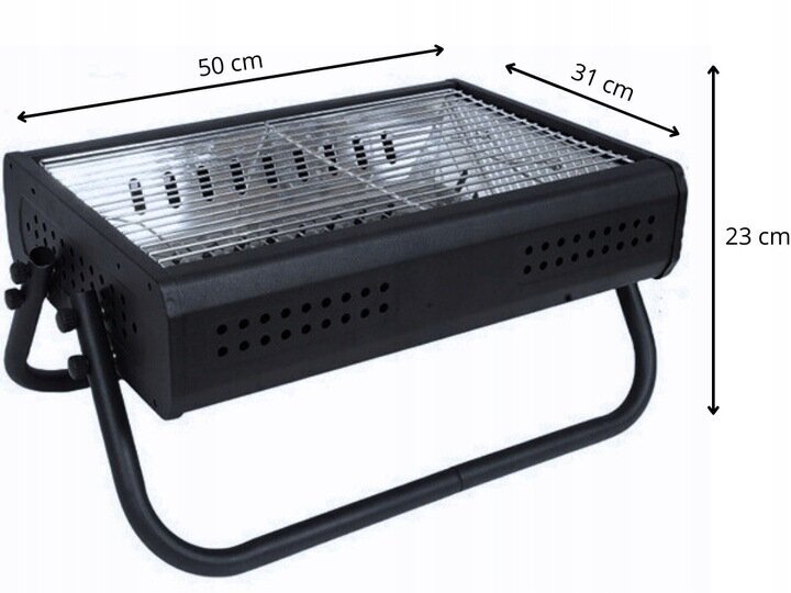 Fluxar KP126 kaasaskantav grill 48 x 28 cm hind ja info | Grillid | kaup24.ee