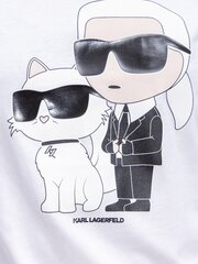 Футболка Karl Lagerfeld Ikonik 2.0 White 230W1704 563759617 цена и информация | Женские футболки | kaup24.ee