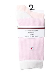 Носки Tommy Hilfiger, Stripe Light Pink, 2 шт цена и информация | Женские носки из ангорской шерсти | kaup24.ee