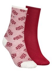 Носки женские Tommy Hilfiger, разноцветные, 2 шт. цена и информация | Женские носки из ангорской шерсти | kaup24.ee