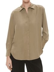 Рубашка женская Calvin Klein, коричневая цена и информация | Женские блузки, рубашки | kaup24.ee