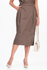 Женская юбка Loriata 2519 Grey Brown 2519 563952028, коричневый цена и информация | Юбка | kaup24.ee