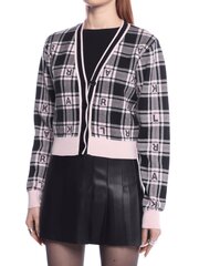 Кардиган Karl Lagerfeld Cropped Plaid Check Pink Black 240W2008 563760037, разноцветный цена и информация | Женские кофты | kaup24.ee