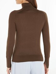 Женская кофта Calvin Klein Recycled Wool Button Mock Neck Ginger Snap K20K206014PCE 560077453, коричневый цена и информация | Женские кофты | kaup24.ee