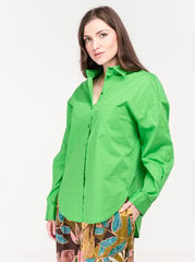 Женские рубашка с длинными рукавами Fly Girl Celeste Nerde 2910/02 563750775, зеленый цена и информация | Женские блузки, рубашки | kaup24.ee