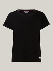 Женская футболка Tommy Hilfiger Short Sleeve T-Shirt UW0UW04873BDS 545667895, черный цена и информация | Женские футболки | kaup24.ee