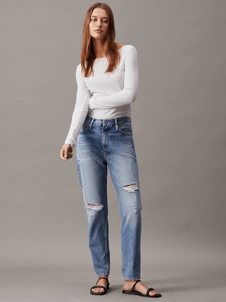 Calvin Klein Jeans Teksad naistele J20J2233101AA 560077465, sinine hind ja info | Naiste teksad | kaup24.ee