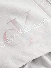  Calvin Klein Jeans брюки для женщин Diffused Monologo Jog Lunar Rock, 560077643, белые цена и информация | Женские брюки | kaup24.ee