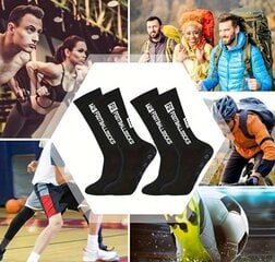 Jalgpallisokid Anti-Slip FS, must hind ja info | Jalgpalli varustus ja riided | kaup24.ee