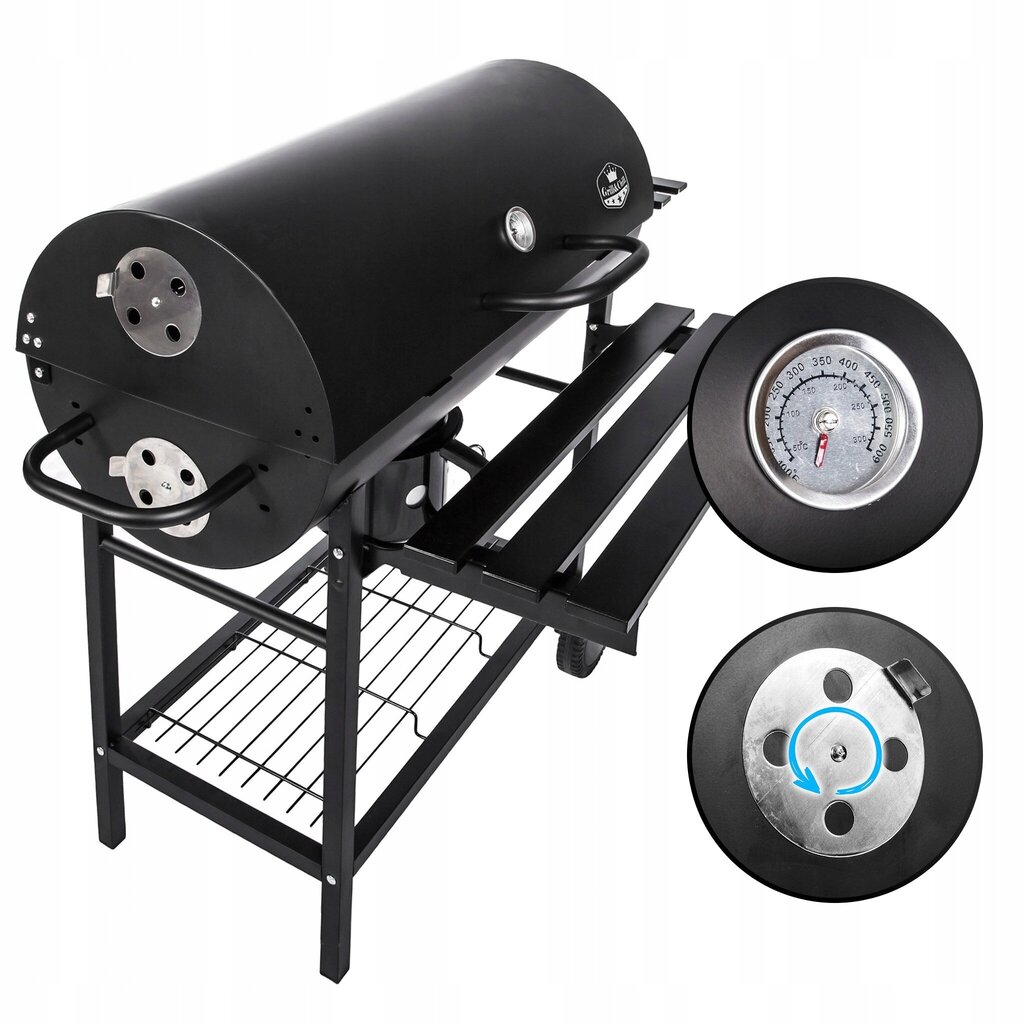 Grill Five-Star Grill&Chill, 115x71 cm, must hind ja info | Grillid | kaup24.ee