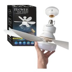 Flower Fan Light лампа - вентилятор цена и информация | Светильники-вентиляторы | kaup24.ee